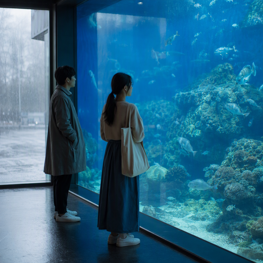 【魚津市】雨の日の初デート｜昼カフェと水族館、安心できる待ち合わせ方