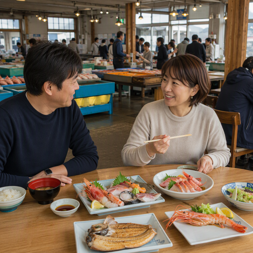 氷見市で初対面のインドアデート｜海鮮・カフェと安心な会い方