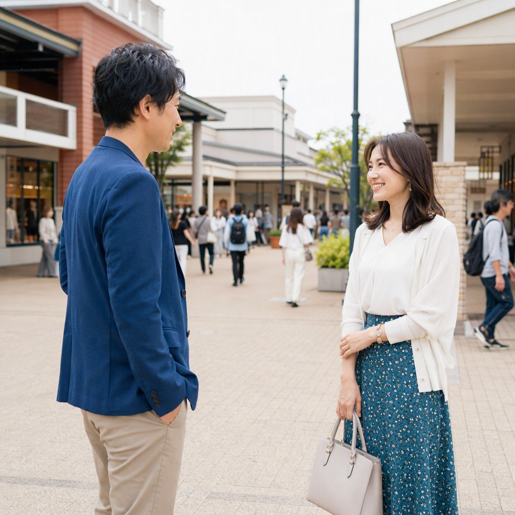 【小矢部市】30代女性の初回デート|昼のアウトレットで会うコツ