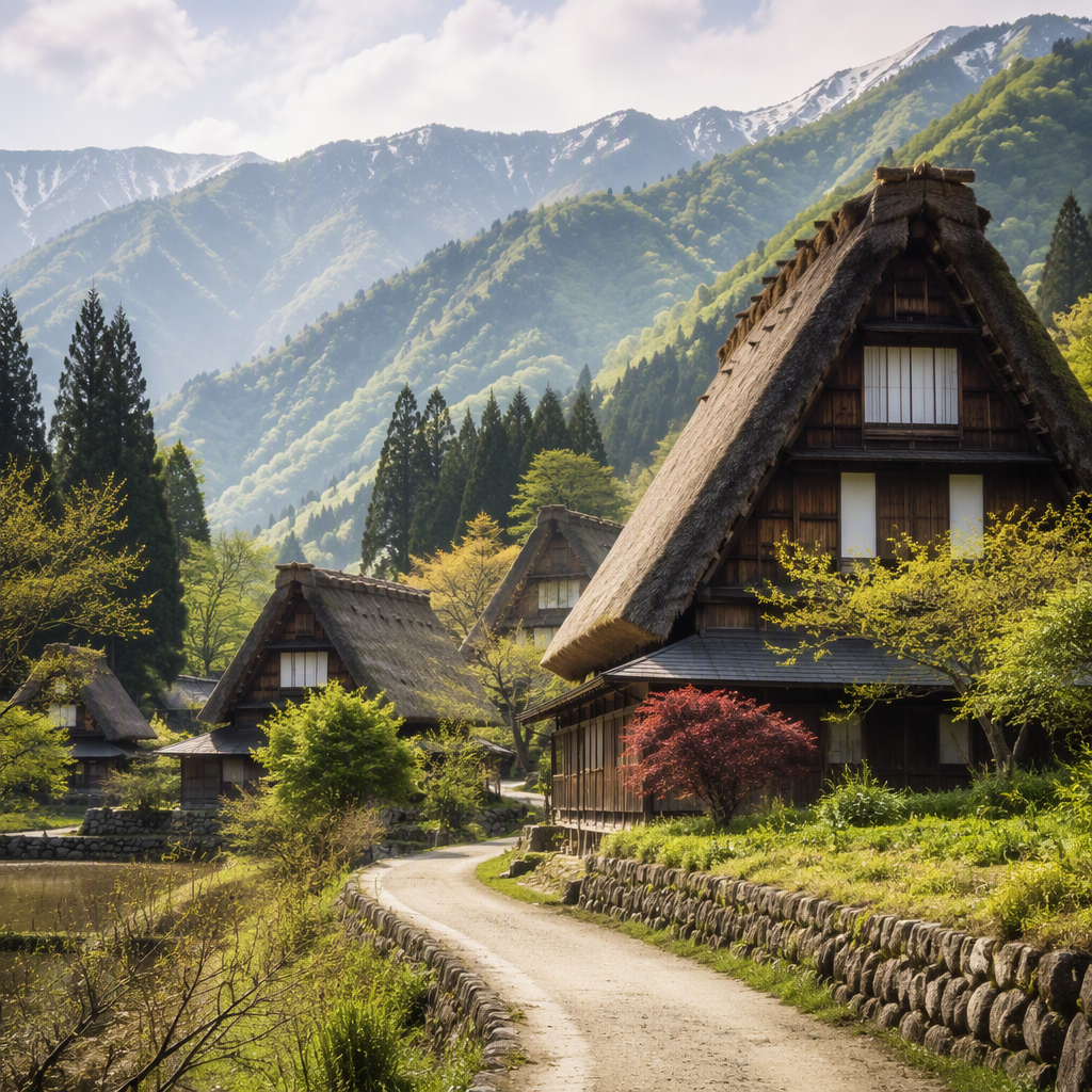 南砺市・五箇山の合掌造り散策｜40代女性の穏やかな休日案