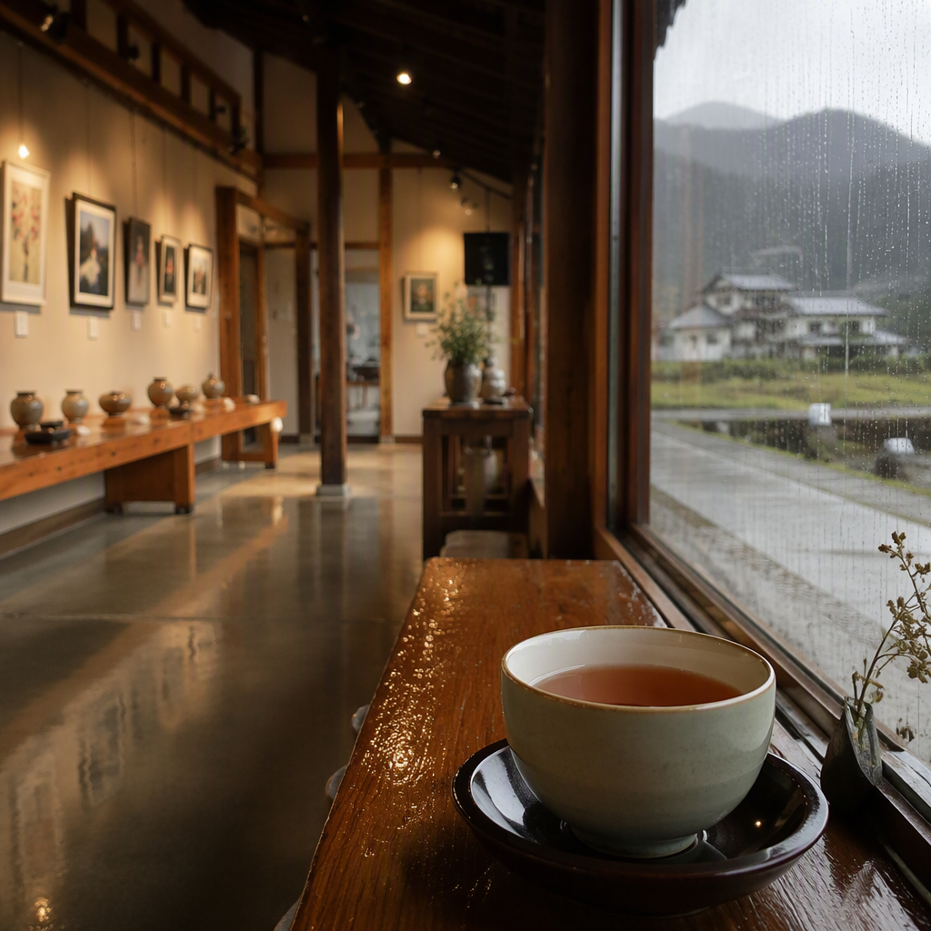 朝日町で雨・雪の日も楽しむ｜40代女性の初対面・お茶プラン