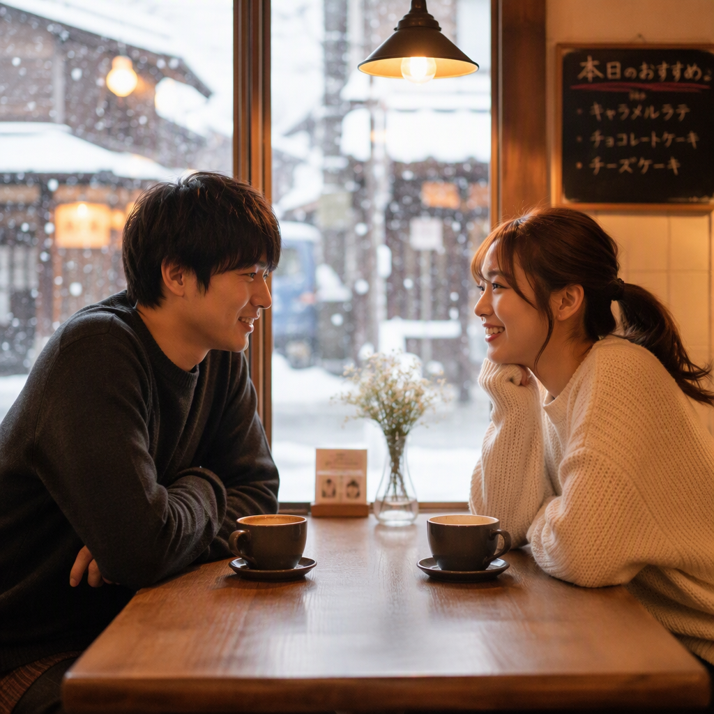 雪の日こそ砺波で。温かいカフェデート完全ガイド