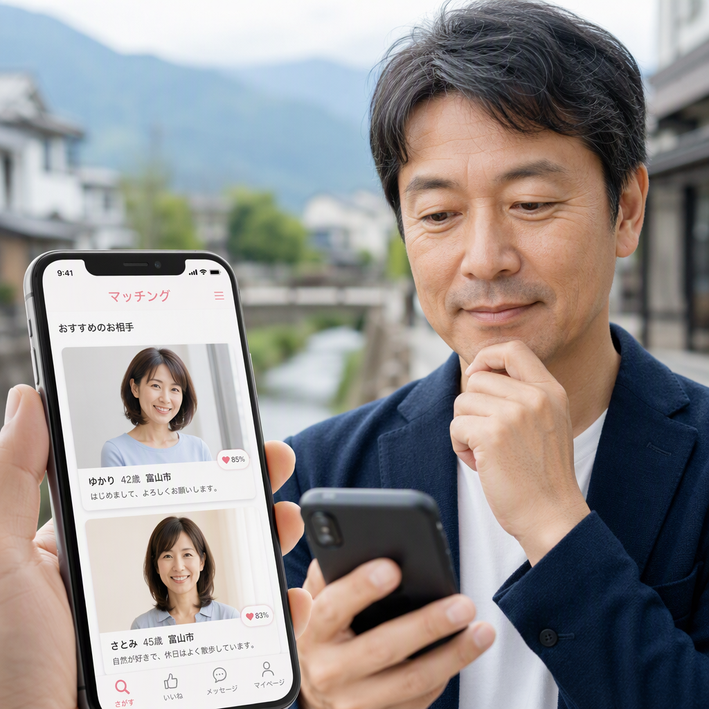 富山で再婚する男性のマリッシュ活用術